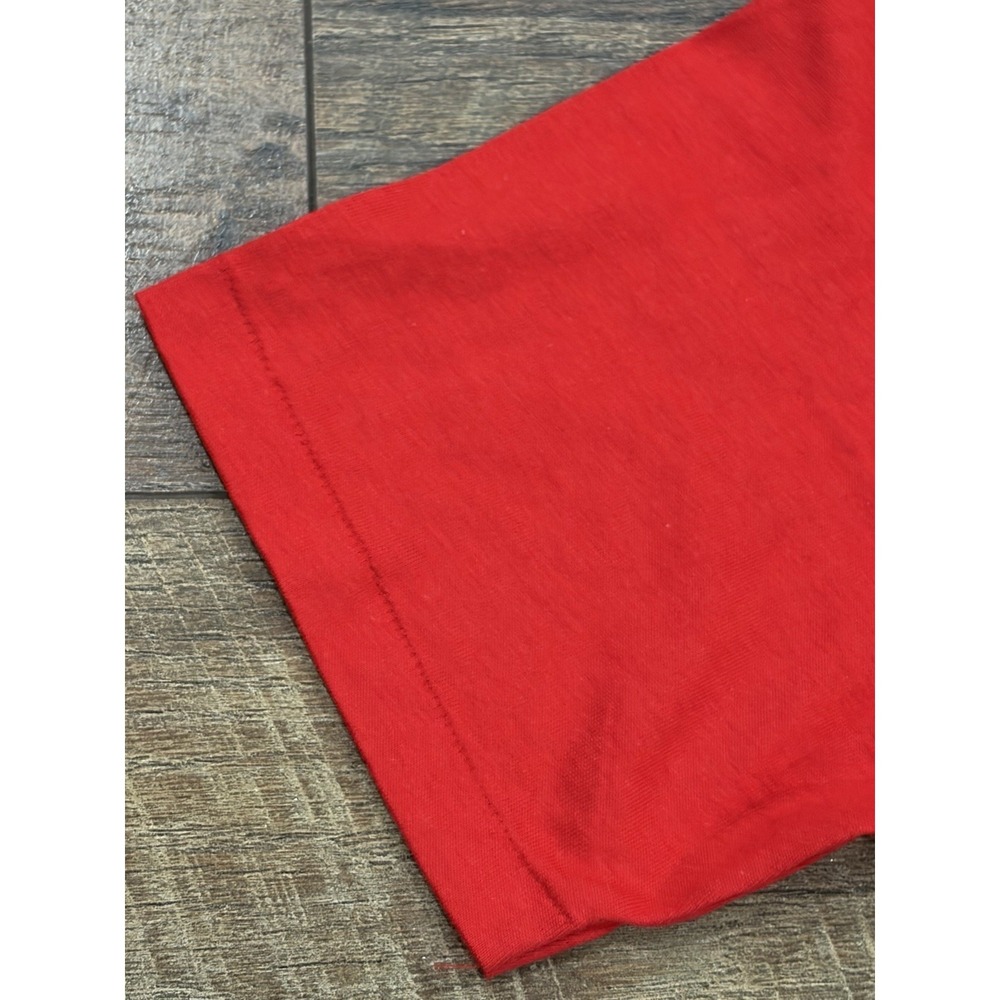 Vintage 80s St. Andrews Priory Honolulu‎ Hawaii Graphic Tee Red Medium Beach - Picture 6 of 8